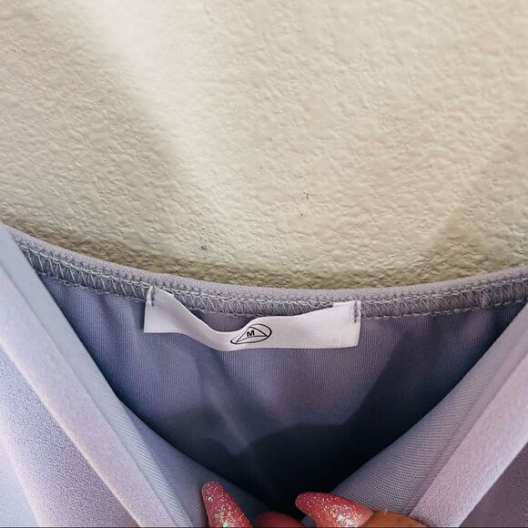 NWOT Missguided Blue Ruffle Maxi Dress 4 - Picture 4 of 7